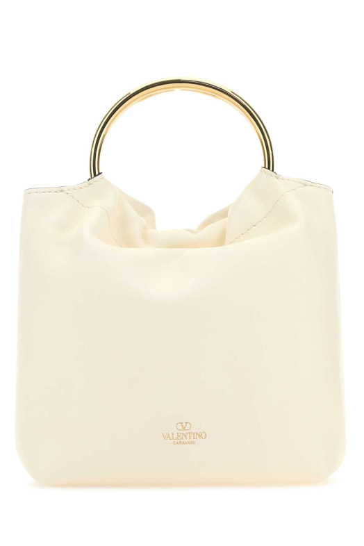 Ivory leather bucket bag White VALENTINO GARAVANI (4W2B0N18TLJ)