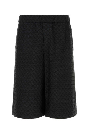 Black viscose blend bermuda shorts Black ALEXANDER MCQUEEN (814209QRABU)