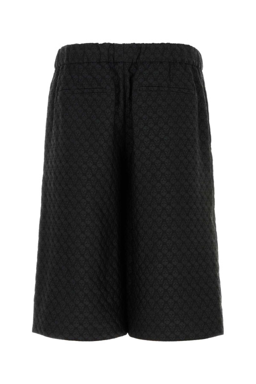 Black viscose blend bermuda shorts Black ALEXANDER MCQUEEN (814209QRABU)