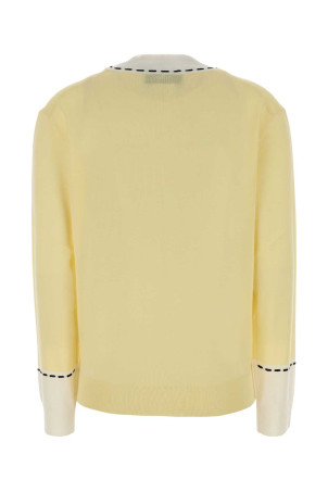 Жёлтый свитер из шерстяной смеси FENDI (FZXF08AWIY)