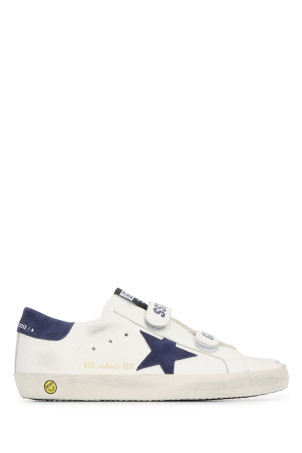 OLD SCHOOL LEATHER UPPER SUEDE STAR AND HEEL GOLDEN GOOSE DELUXE BRAND (GTF00111F000418)