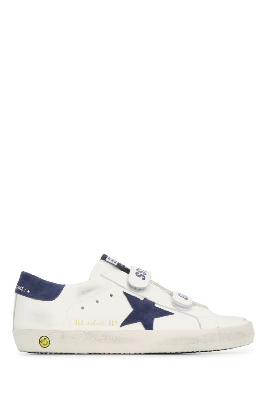 OLD SCHOOL LEATHER UPPER SUEDE STAR AND HEEL GOLDEN GOOSE DELUXE BRAND (GTF00111F000418)