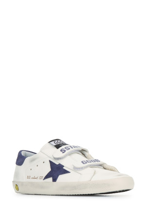 OLD SCHOOL LEATHER UPPER SUEDE STAR AND HEEL GOLDEN GOOSE DELUXE BRAND (GTF00111F000418)