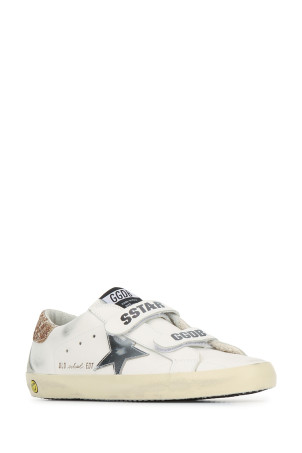 OLD SCHOOL LEATHER UPPER LAMINATED GOLDEN GOOSE DELUXE BRAND (GTF00177F008041)