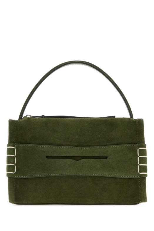 Olive green suede small Loafer handbag JW ANDERSON (HB0762LA0364)