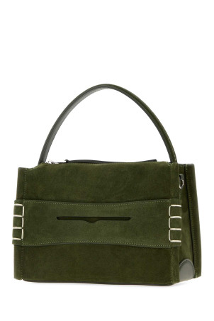 Olive green suede small Loafer handbag JW ANDERSON (HB0762LA0364)
