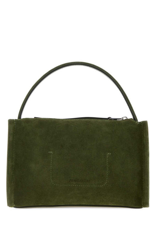 Olive green suede small Loafer handbag JW ANDERSON (HB0762LA0364)