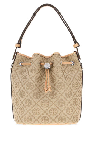 Embroidered canvas bucket bag Blue TORY BURCH (186840)