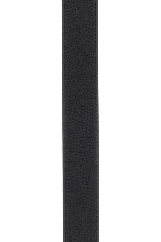 Black leather reversible belt SALVATORE FERRAGAMO (675542776307)