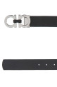 Black leather reversible belt Brown SALVATORE FERRAGAMO (678783476361)
