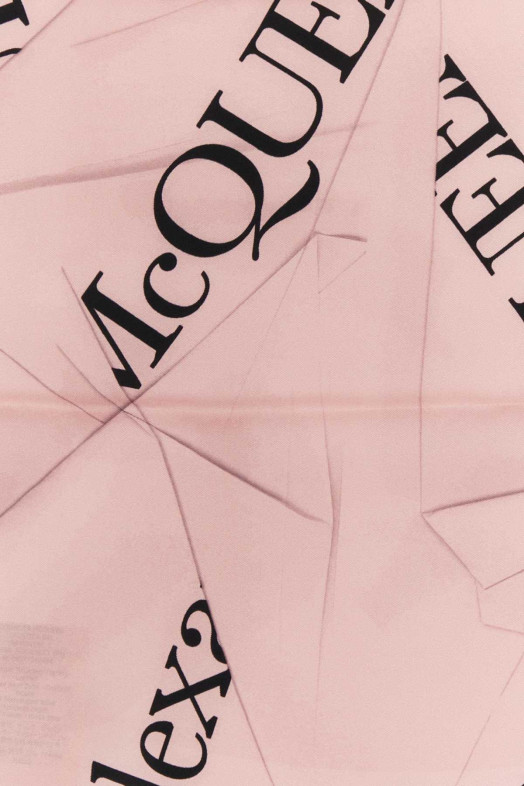 Pink silk foulard ALEXANDER MCQUEEN (7746663001Q)