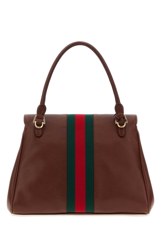 Chocolate leather medium Paparazzo handbag GUCCI (875018AAGIQ)
