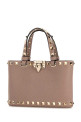 Antiqued pink leather Rockstud handbag Beige VALENTINO GARAVANI (9W2P0AT0VSH)