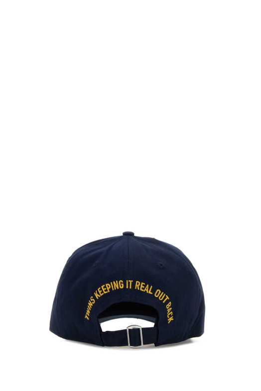 Navy blue cotton baseball cap DSQUARED (BCM092205C00001)