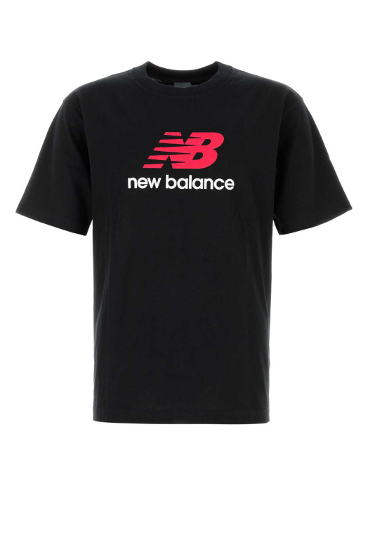 Black cotton t-shirt Black NEW BALANCE (MT51500BK)