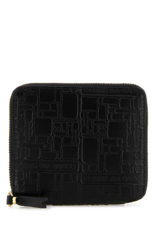 Black leather wallet Black COMME DES GARCONS (SA2100EL)