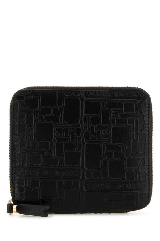 Black leather wallet Black COMME DES GARCONS (SA2100EL)