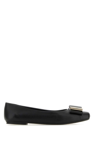 Black nappa leather Lina ballerinas Black SALVATORE FERRAGAMO (01G2557631671C)