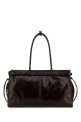 Dark brown leather shoulder bag PRADA (1BA433VMOO2CYR)