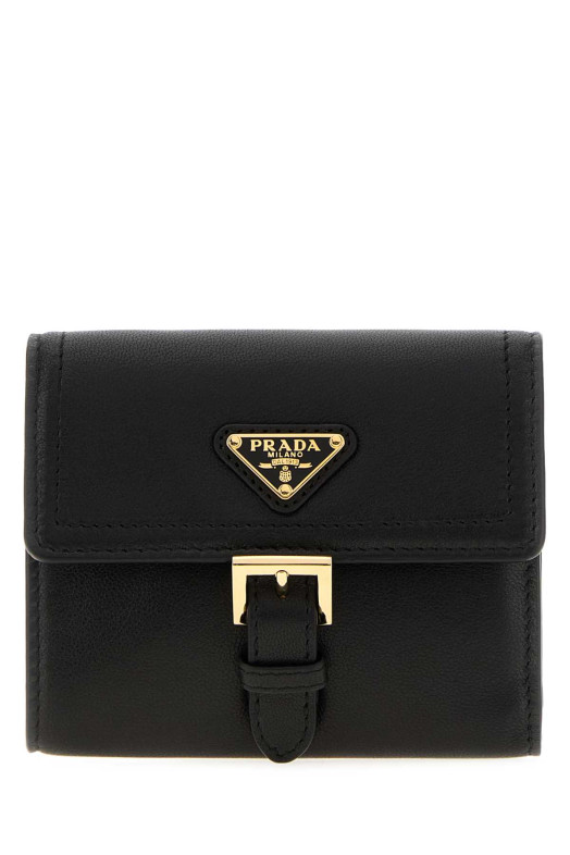 Black nappa leather wallet Black PRADA (1MH0602G6Y)