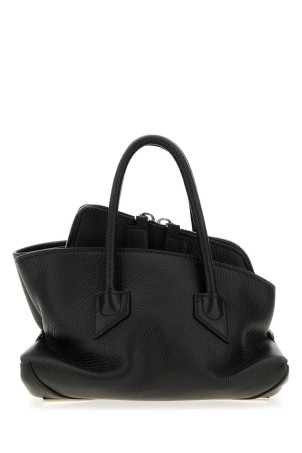 Black leather mini La Passeggiata handbag White THE ATTICO (260WAH00063LBT117AA)