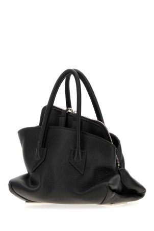 Black leather mini La Passeggiata handbag White THE ATTICO (260WAH00063LBT117AA)