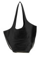 Большая сумка через плечо La Scoop из чёрной кожи, белого цвета, THE ATTICO (260WAH00066LBT019AA)