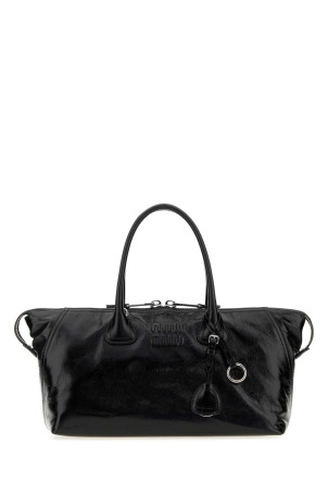Black leather handbag Black MIU MIU (5BA3352A44)