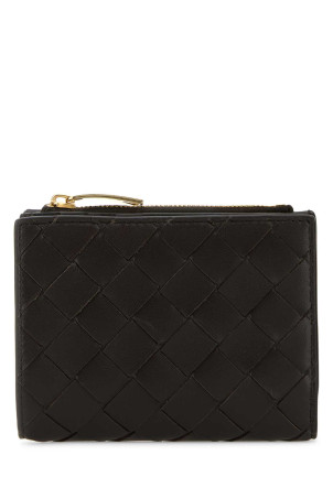 Dark brown nappa leather small Intrecciato wallet BOTTEGA VENETA (742330VCPP3)