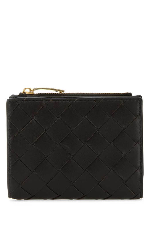 Dark brown nappa leather small Intrecciato wallet BOTTEGA VENETA (742330VCPP3)
