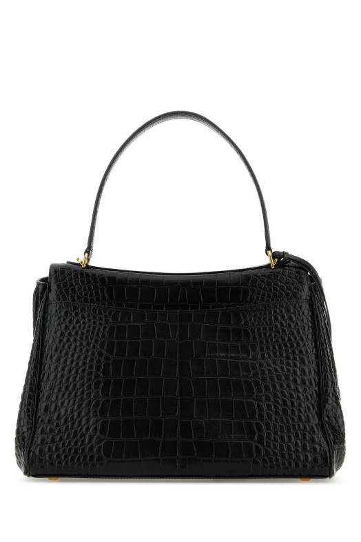 Black leather Rodeo handbag Black BALENCIAGA (7897722AA5L)