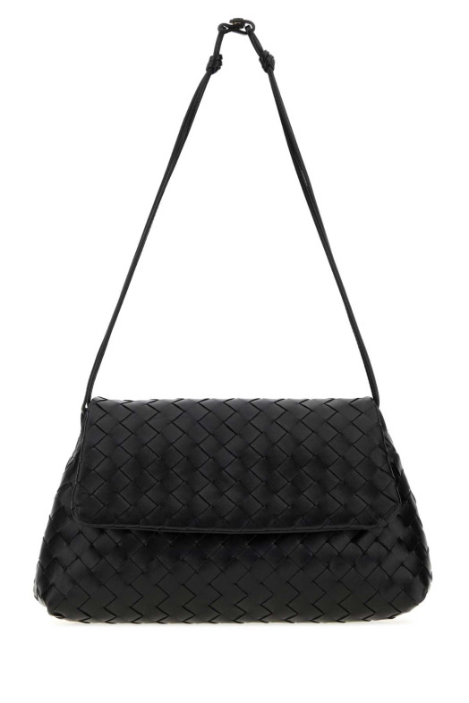 Черный кожаный клатч Black BOTTEGA VENETA (857657V3IV0)