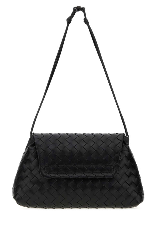 Черный кожаный клатч Black BOTTEGA VENETA (857657V3IV0)