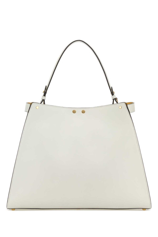 Ivory leather large Fendi Way shopping bag FENDI (8BN369AY5B)