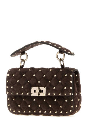 Brown suede Rocksutd handbag VALENTINO GARAVANI (9W2B0123KQQ)