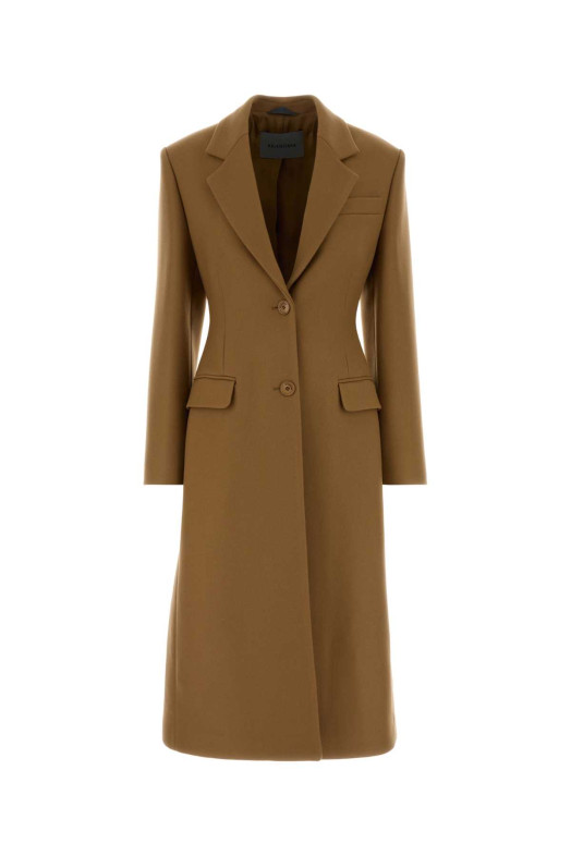 Biscuit wool blend coat Brown BALENCIAGA (A00285TUU43)