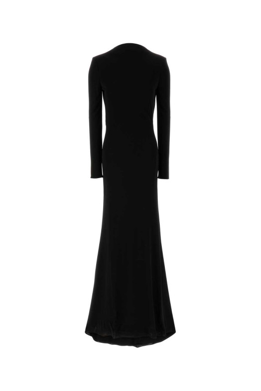 Black crepe long dress TOM FORD (ABJ906FAX162)