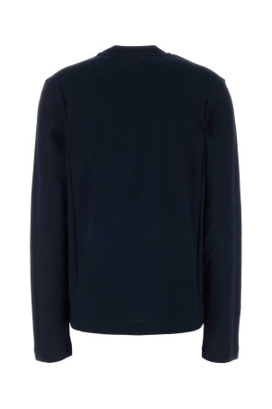 Midnight blue cotton t-shirt Fuchsia AMI (BFUTS235724)