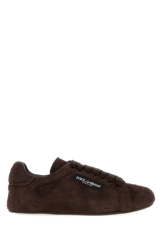 Dark brown suede Portofino sneakers DOLCE & GABBANA (CS2471A0981)