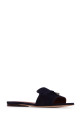 SUMMER CHARMS FLAT MULE SUEDE LORO PIANA (FAI5580)
