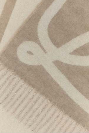 Dove grey wool blend scarf LOEWE (FSA4SS1W15)