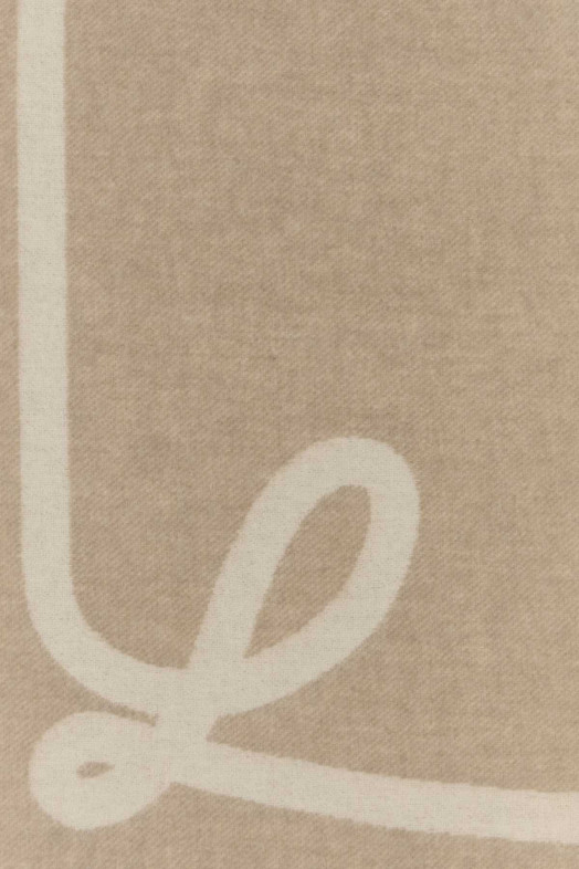 Шарф из шерстяной смеси цвета «голубиный серый» LOEWE (FSA4SS1W15)