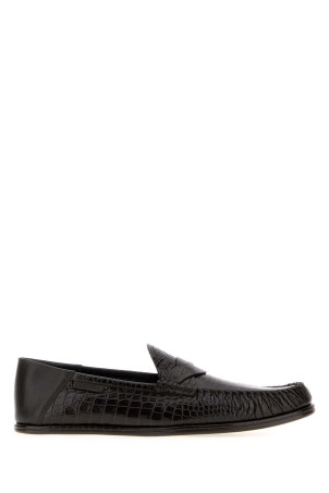 Dark brown leather loafers TOM FORD (J1655LCL533N)