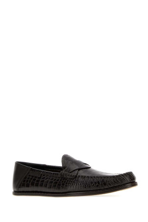 Dark brown leather loafers TOM FORD (J1655LCL533N)
