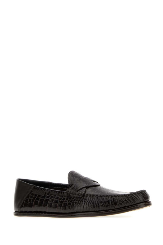Dark brown leather loafers TOM FORD (J1655LCL533N)