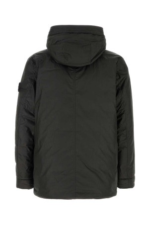 Black nylon and polyester parka Black STONE ISLAND (L2S154100011S0417)