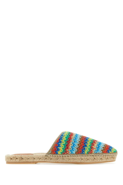 Multicolor crochet Over The Rainbow espadrilles ALANUI (LMIB001S23FAB001)