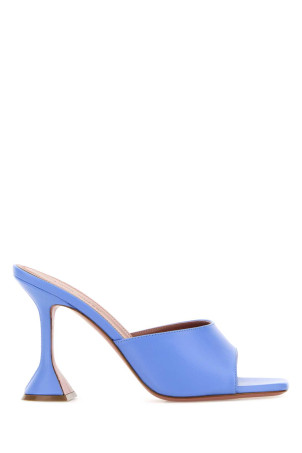 Cerulean blue nappa leather Lupita mules BLUE AMINA MUADDI (LUPITASLIPPER95)