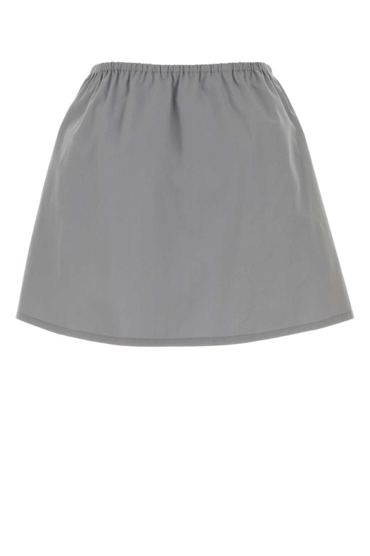 Grey panama mini skirt MIU MIU (MG2696SOOO12NS)