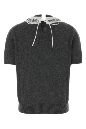 Dark grey wool blend sweater PRADA (P24G3SSOOO6556)